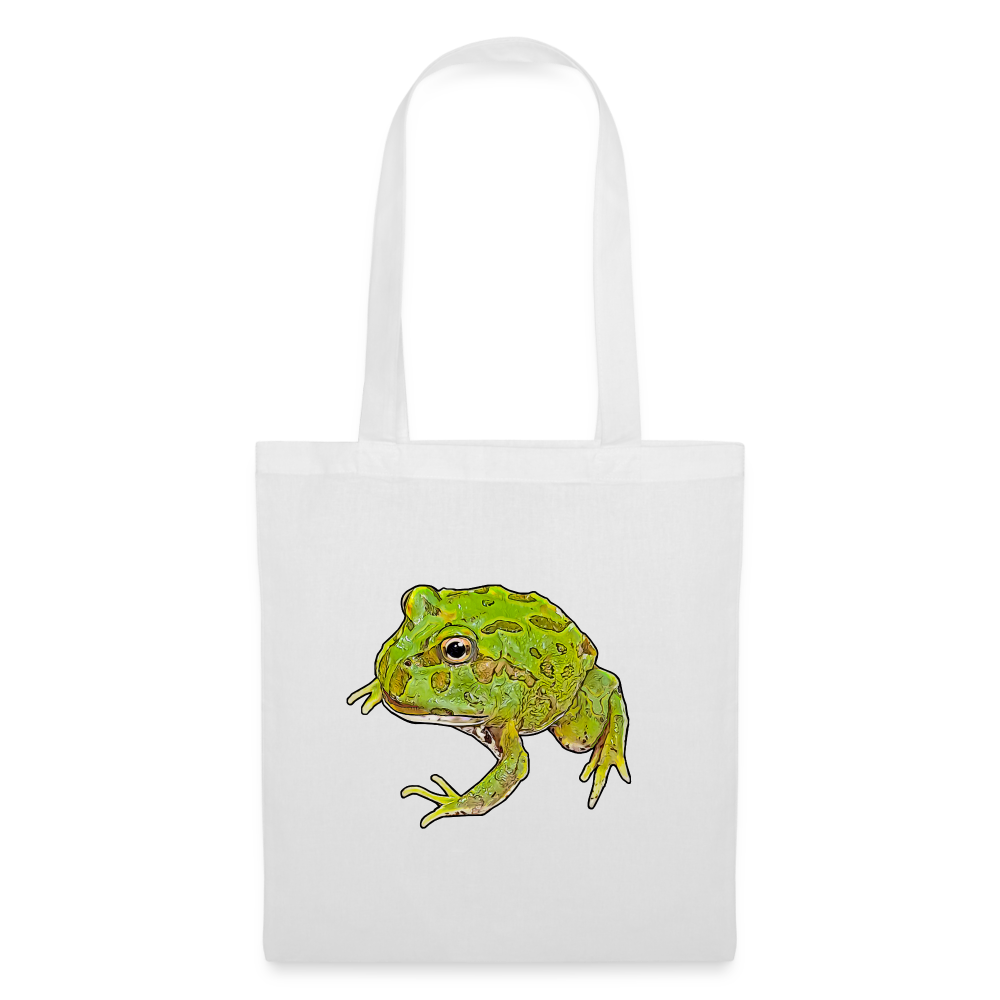 Stoffbeutel Ceratophrys cranwelli Peppermint Blue - weiß