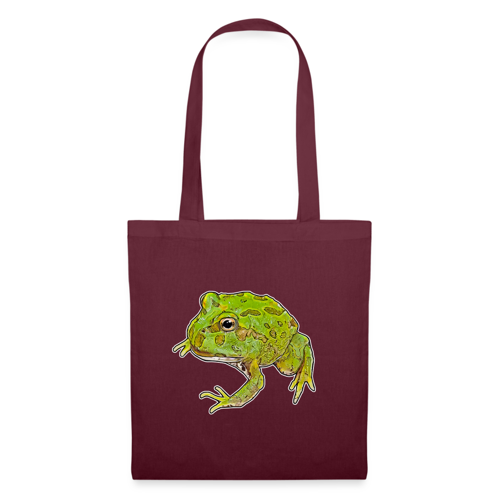 Stoffbeutel Ceratophrys cranwelli Peppermint Blue - Burgunderrot