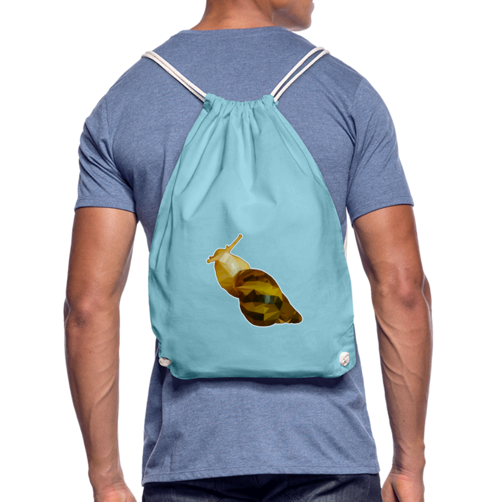 Turnbeutel Achatina reticulata Low Poly - Aqua
