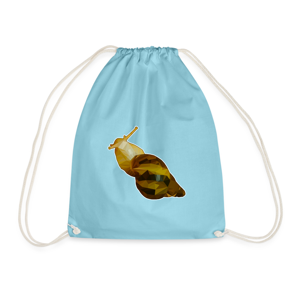 Turnbeutel Achatina reticulata Low Poly - Aqua