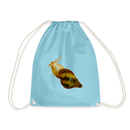 Turnbeutel Achatina reticulata Low Poly - Aqua