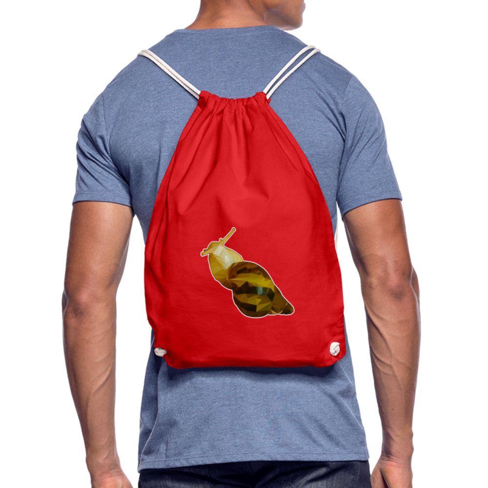 Turnbeutel Achatina reticulata Low Poly - Rot