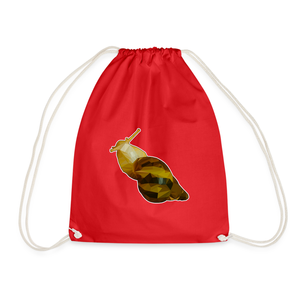 Turnbeutel Achatina reticulata Low Poly - Rot