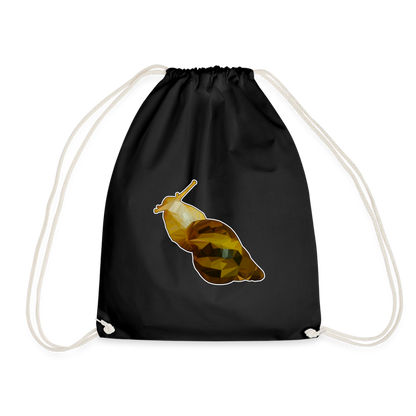 Turnbeutel Achatina reticulata Low Poly - Schwarz