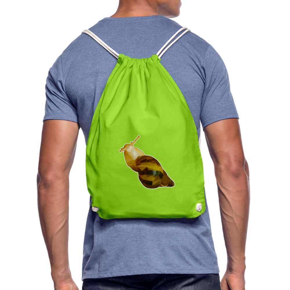 Turnbeutel Achatina reticulata Low Poly - Neongrün