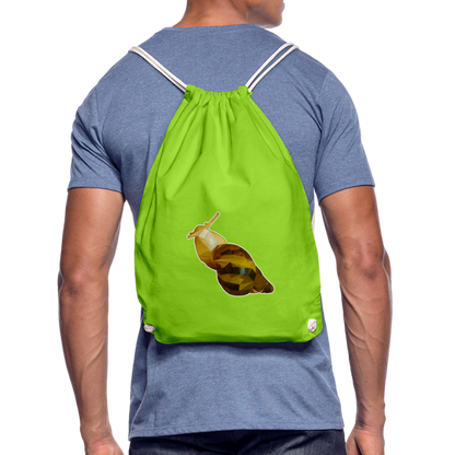 Turnbeutel Achatina reticulata Low Poly - Neongrün