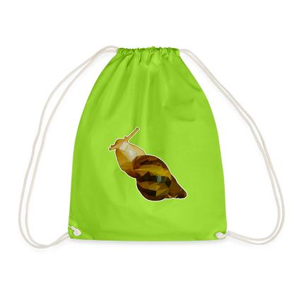 Turnbeutel Achatina reticulata Low Poly - Neongrün
