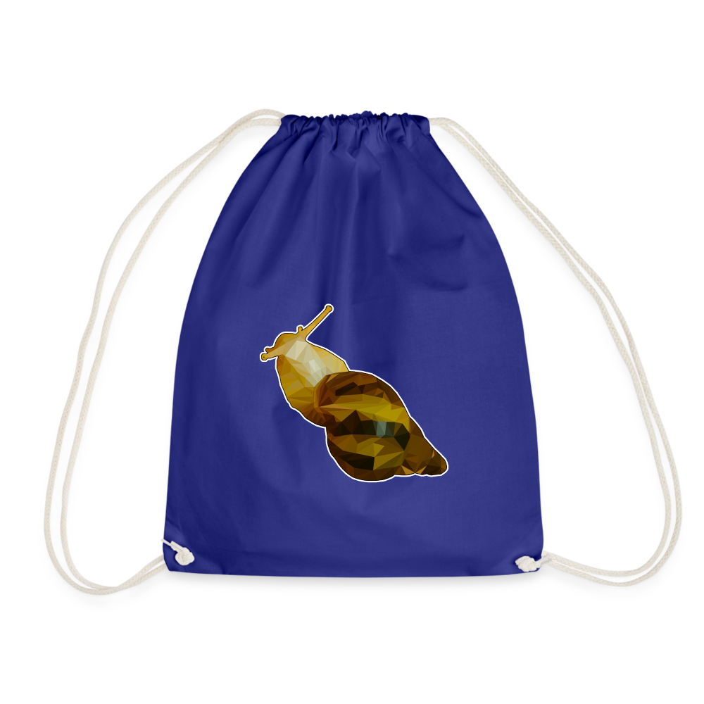 Turnbeutel Achatina reticulata Low Poly - Königsblau