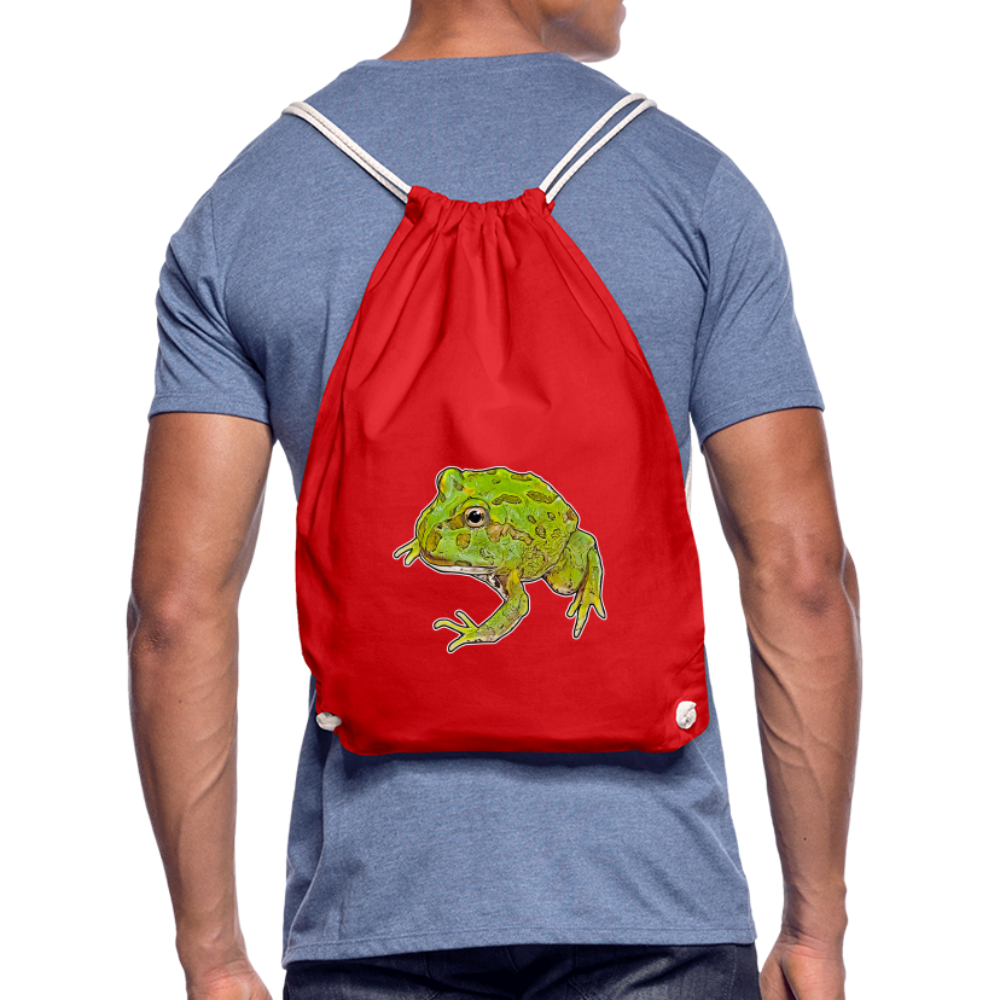Turnbeutel Ceratophrys cranwelli Peppermint Blue - Rot