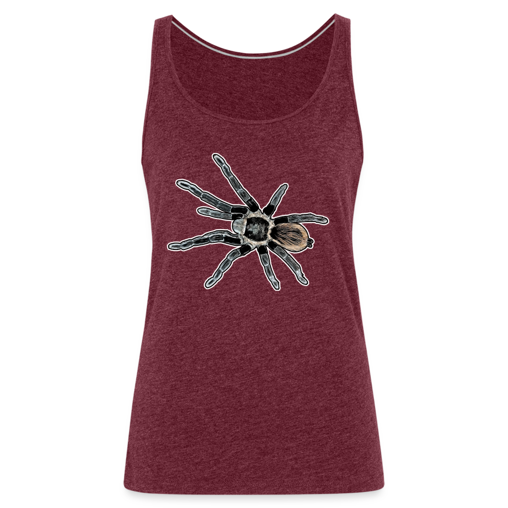 Frauen Tank Top Tliltocatl vagans - Bordeauxrot meliert