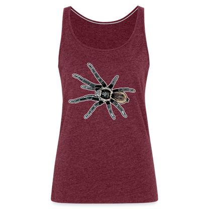 Frauen Tank Top Tliltocatl vagans - Bordeauxrot meliert