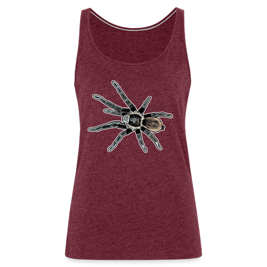 Frauen Tank Top Tliltocatl vagans - Bordeauxrot meliert