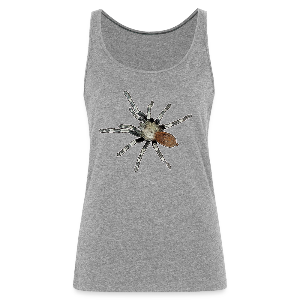 Frauen Tank Top Nhandu chromatus - Grau meliert