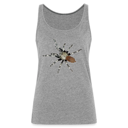 Frauen Tank Top Nhandu chromatus - Grau meliert