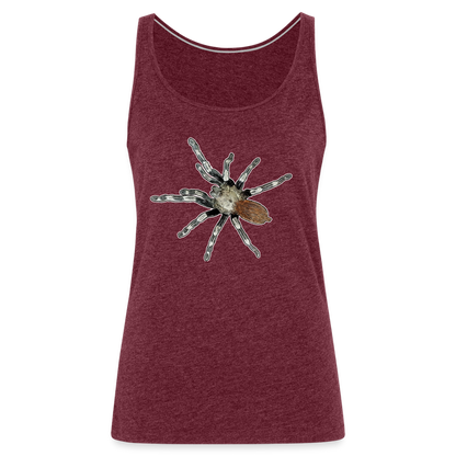 Frauen Tank Top Nhandu chromatus - Bordeauxrot meliert
