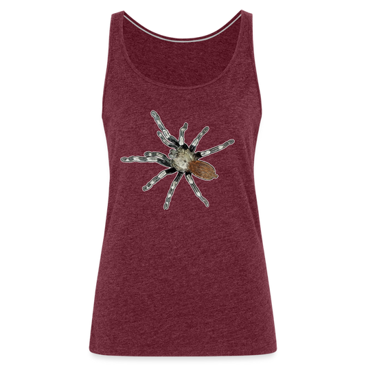Frauen Tank Top Nhandu chromatus - Bordeauxrot meliert
