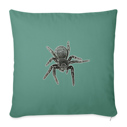 Sofakissen mit Füllung 44 x 44 cm Eresus walckenaeri - Tanngrün