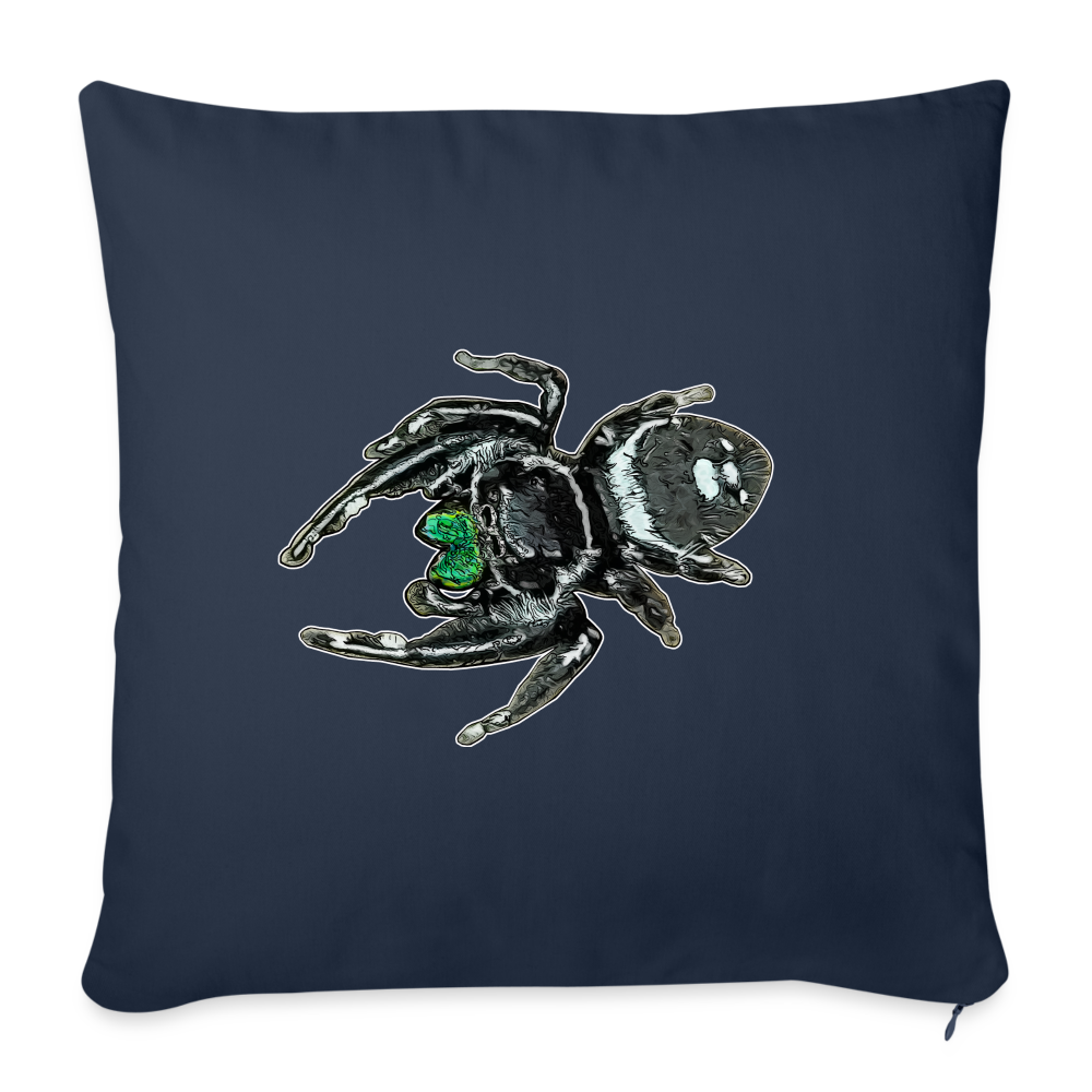 Sofakissen mit Füllung 44 x 44 cm Phidippus regius White Bahamas male - Navy