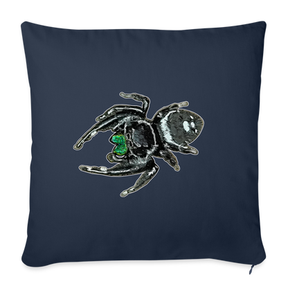 Sofakissen mit Füllung 44 x 44 cm Phidippus regius White Bahamas male - Navy