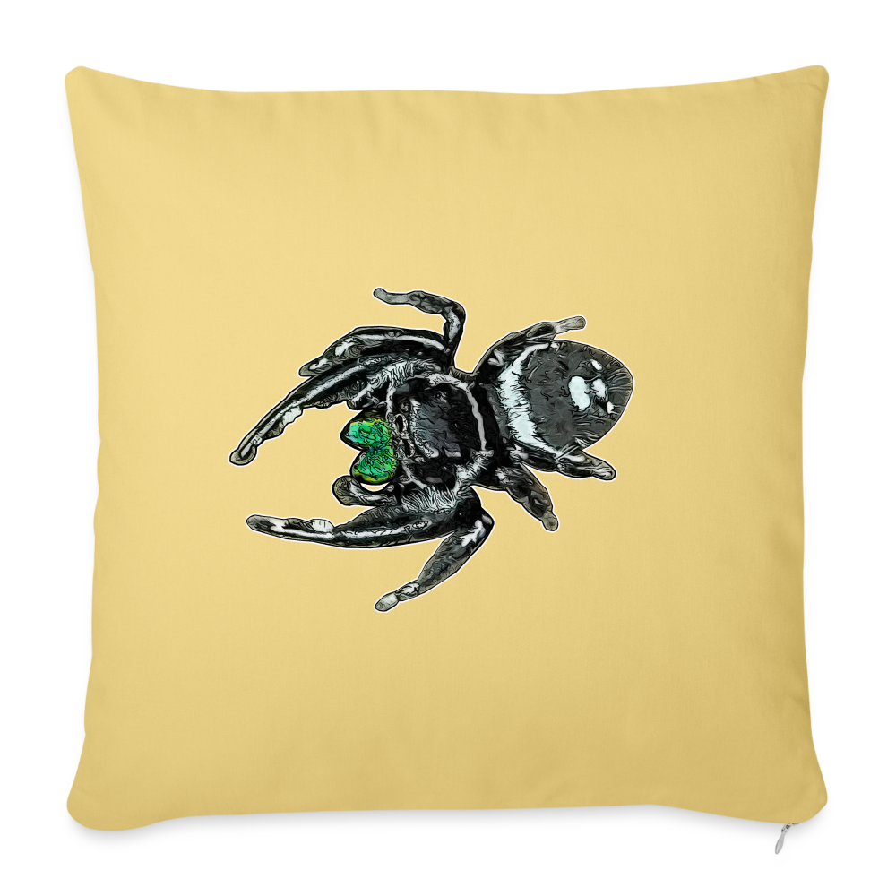 Sofakissen mit Füllung 44 x 44 cm Phidippus regius White Bahamas male - Hellgelb