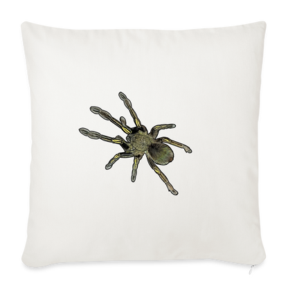 Sofakissen mit Füllung 44 x 44 cm Ephebopus murinus - Naturweiß