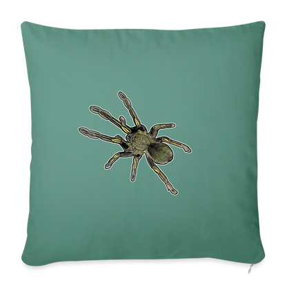 Sofakissen mit Füllung 44 x 44 cm Ephebopus murinus - Tanngrün
