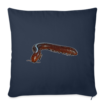 Sofakissen mit Füllung 44 x 44 cm Ophistreptus guineensis - Navy