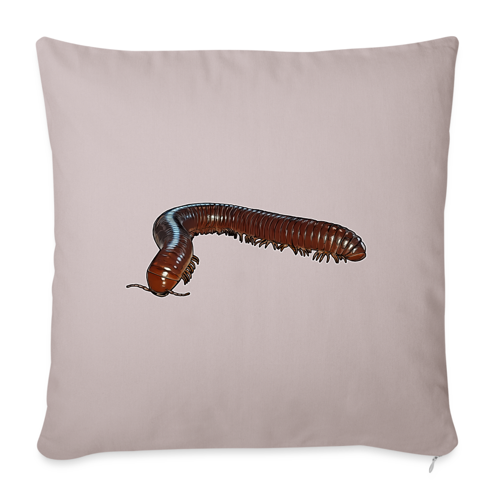 Sofakissen mit Füllung 44 x 44 cm Ophistreptus guineensis - helles Taupe