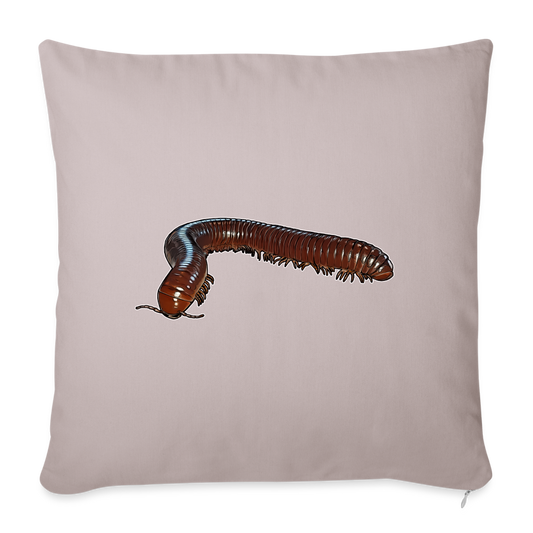 Sofakissen mit Füllung 44 x 44 cm Ophistreptus guineensis - helles Taupe