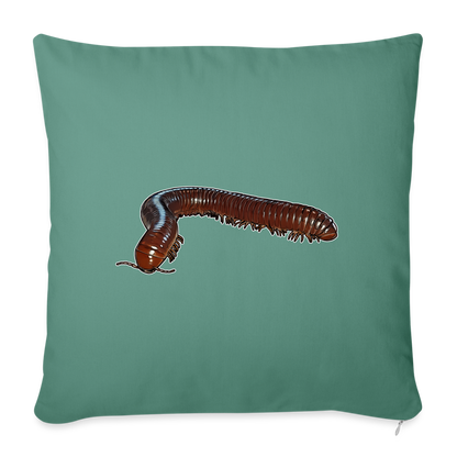 Sofakissen mit Füllung 44 x 44 cm Ophistreptus guineensis - Tanngrün