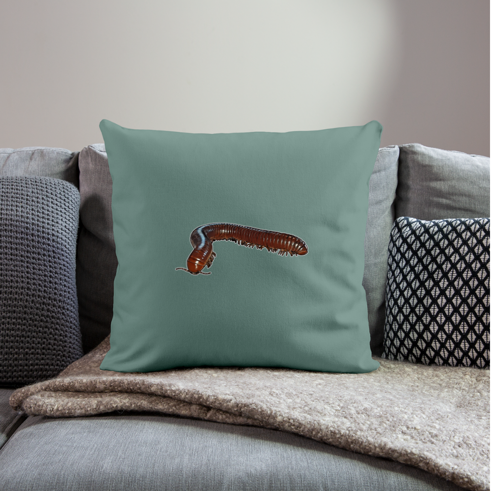 Sofakissen mit Füllung 44 x 44 cm Ophistreptus guineensis - Tanngrün