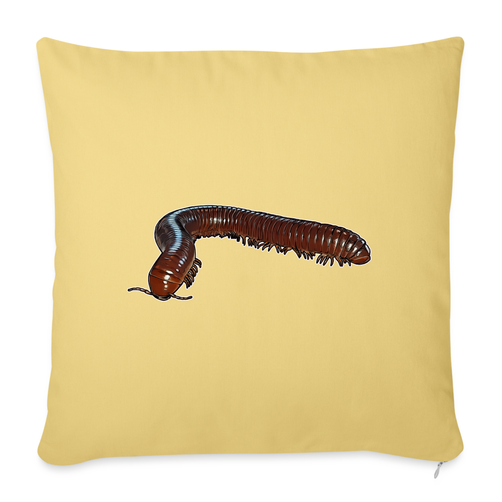 Sofakissen mit Füllung 44 x 44 cm Ophistreptus guineensis - Hellgelb