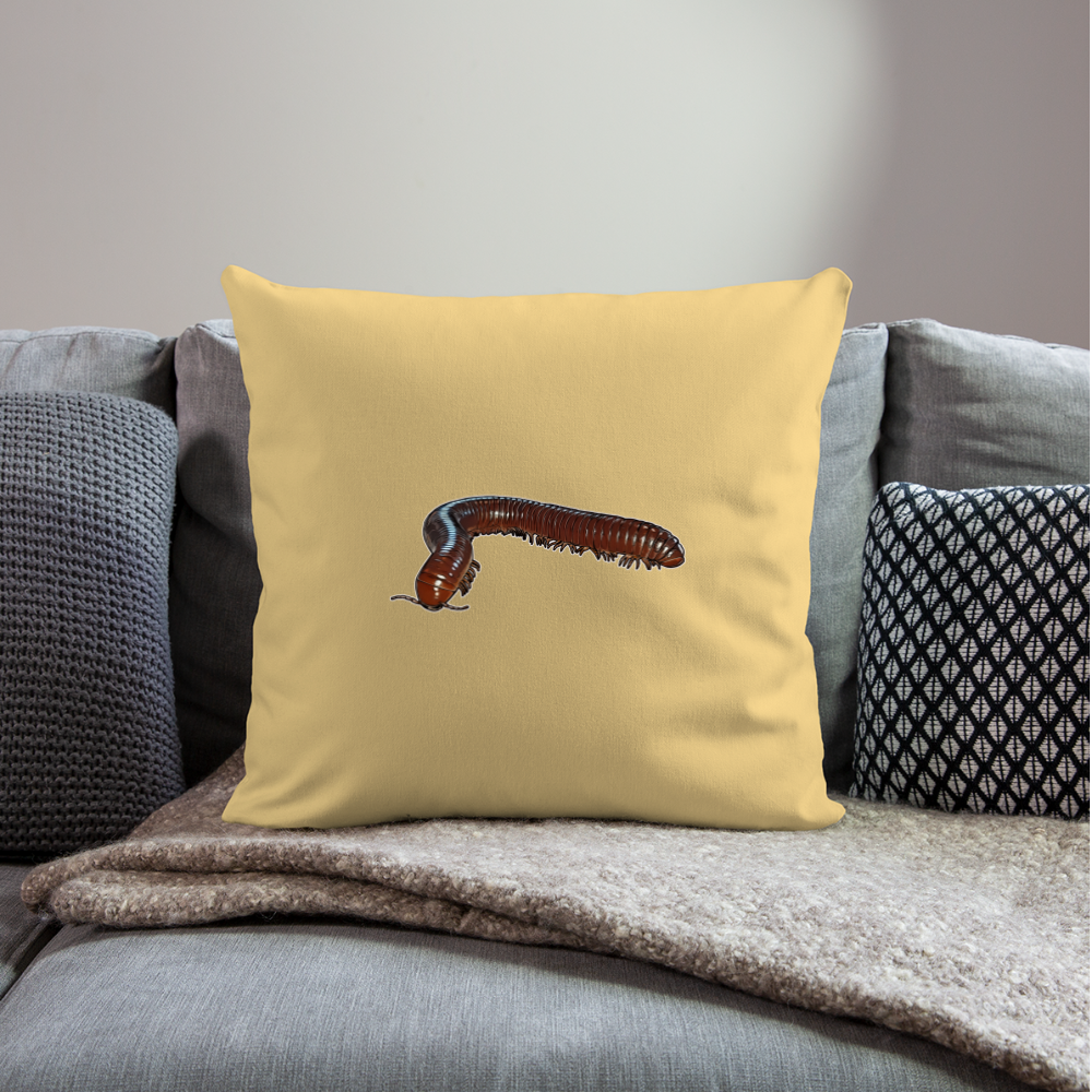 Sofakissen mit Füllung 44 x 44 cm Ophistreptus guineensis - Hellgelb