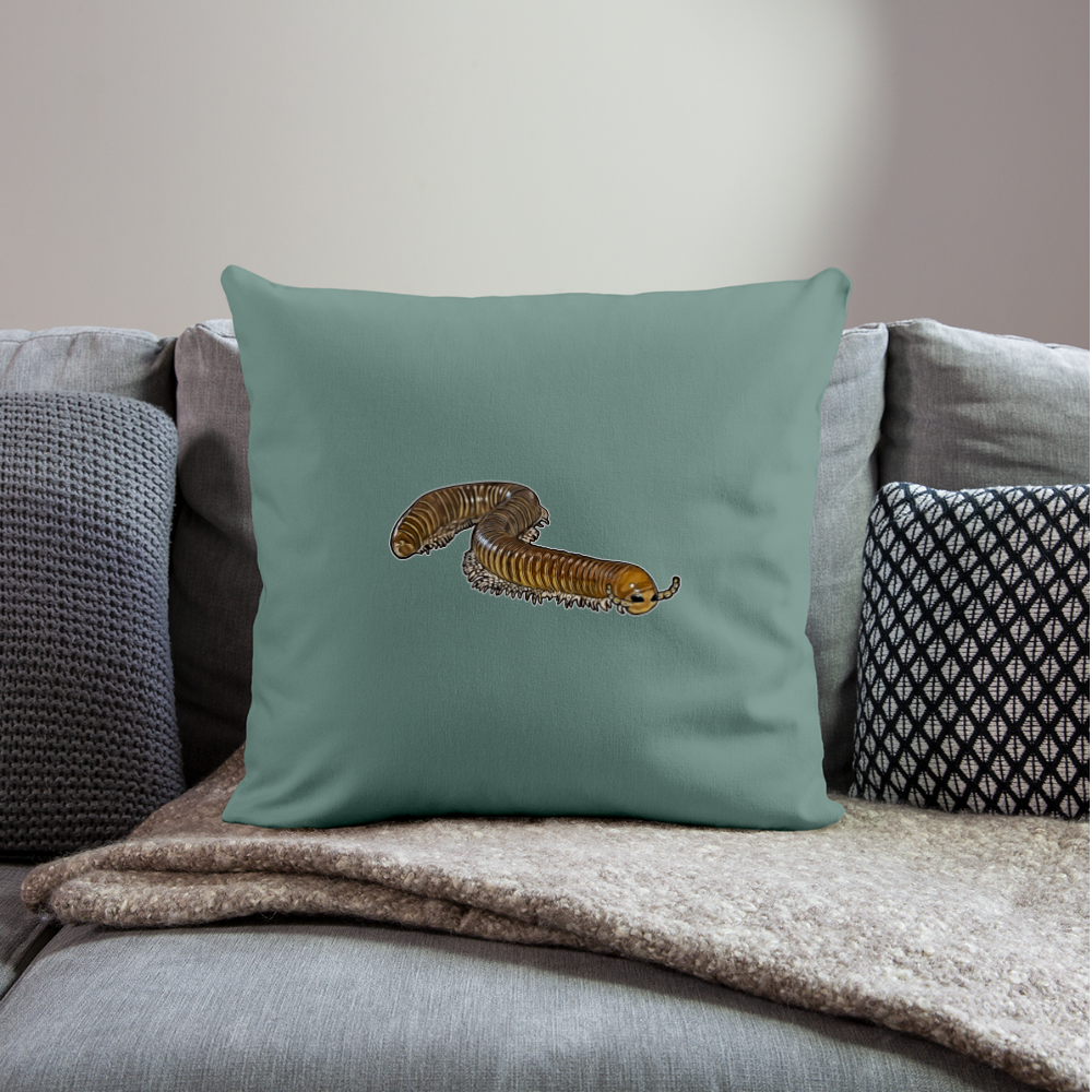 Sofakissen mit Füllung 44 x 44 cm Telodeinopus aoutii - Tanngrün