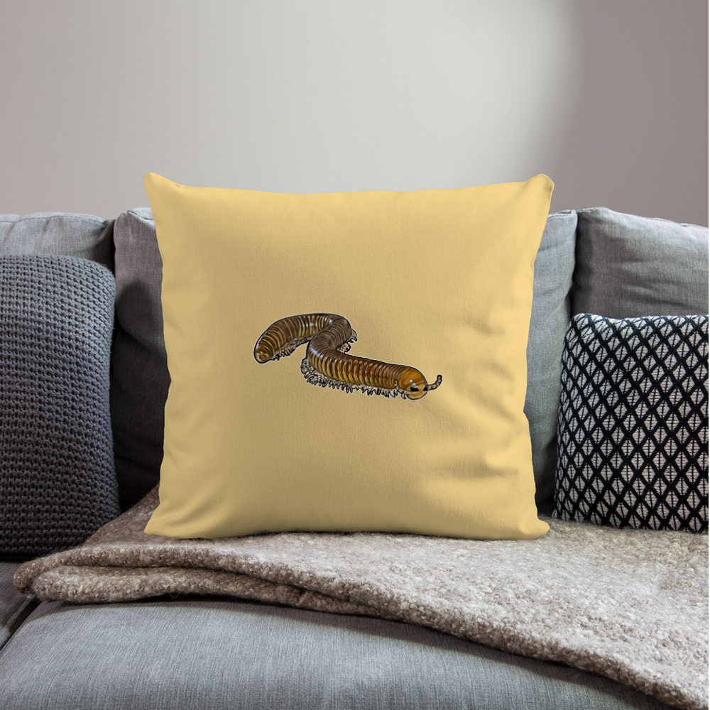 Sofakissen mit Füllung 44 x 44 cm Telodeinopus aoutii - Hellgelb