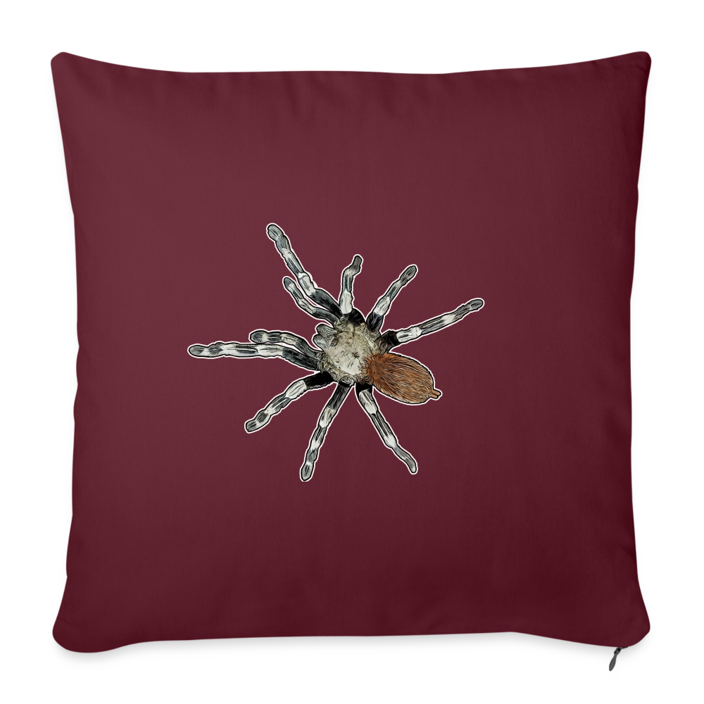 Sofakissen mit Füllung 44 x 44 cm Nhandu chromatus - Burgunderrot