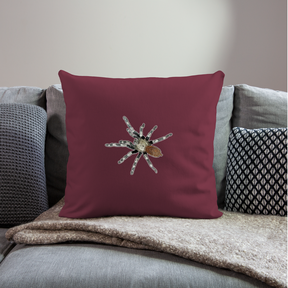 Sofakissen mit Füllung 44 x 44 cm Nhandu chromatus - Burgunderrot