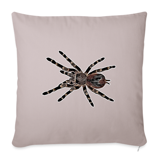 Sofakissen mit Füllung 44 x 44 cm Acanthoscurria geniculata - helles Taupe