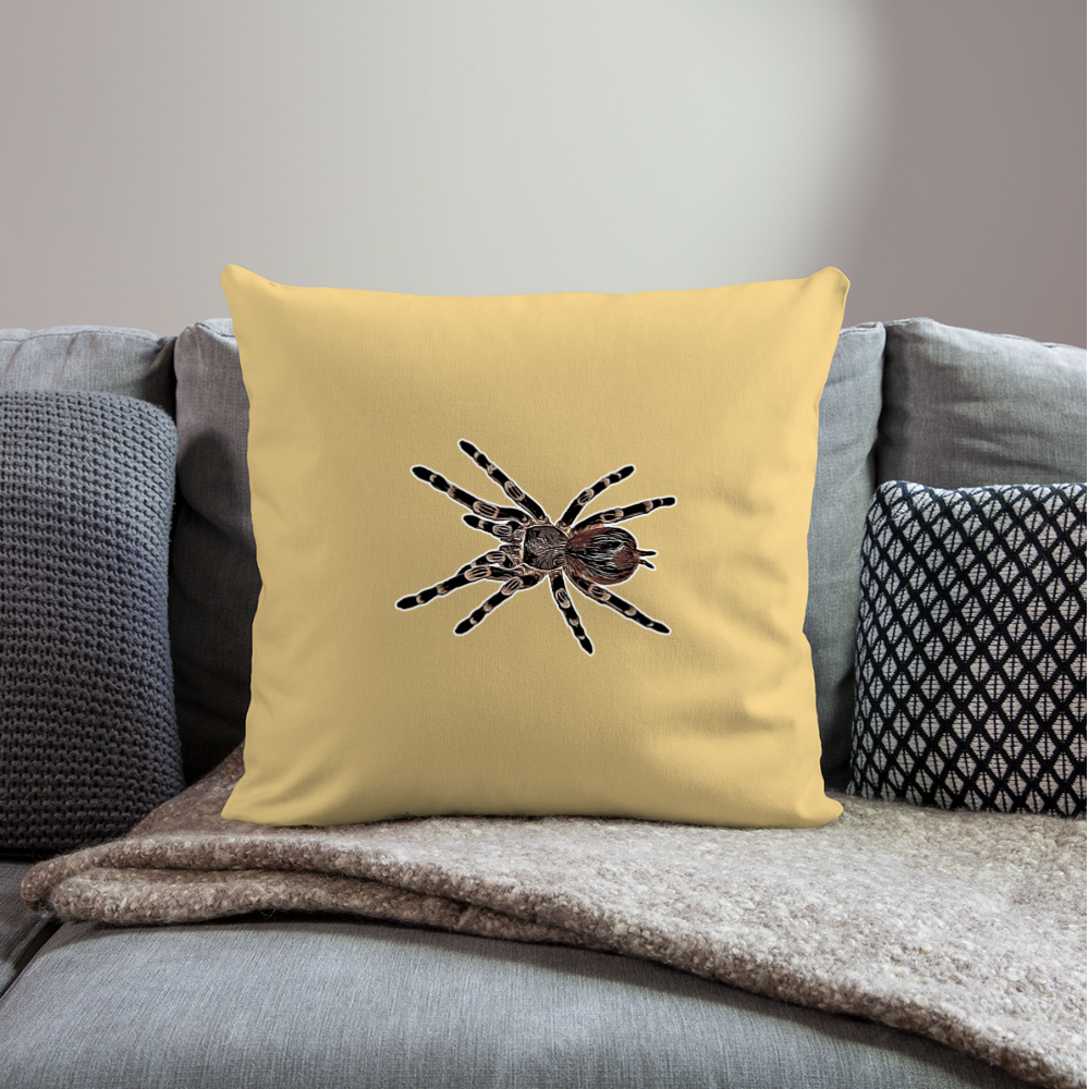 Sofakissen mit Füllung 44 x 44 cm Acanthoscurria geniculata - Hellgelb