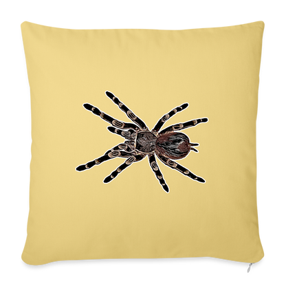 Sofakissen mit Füllung 44 x 44 cm Acanthoscurria geniculata - Hellgelb