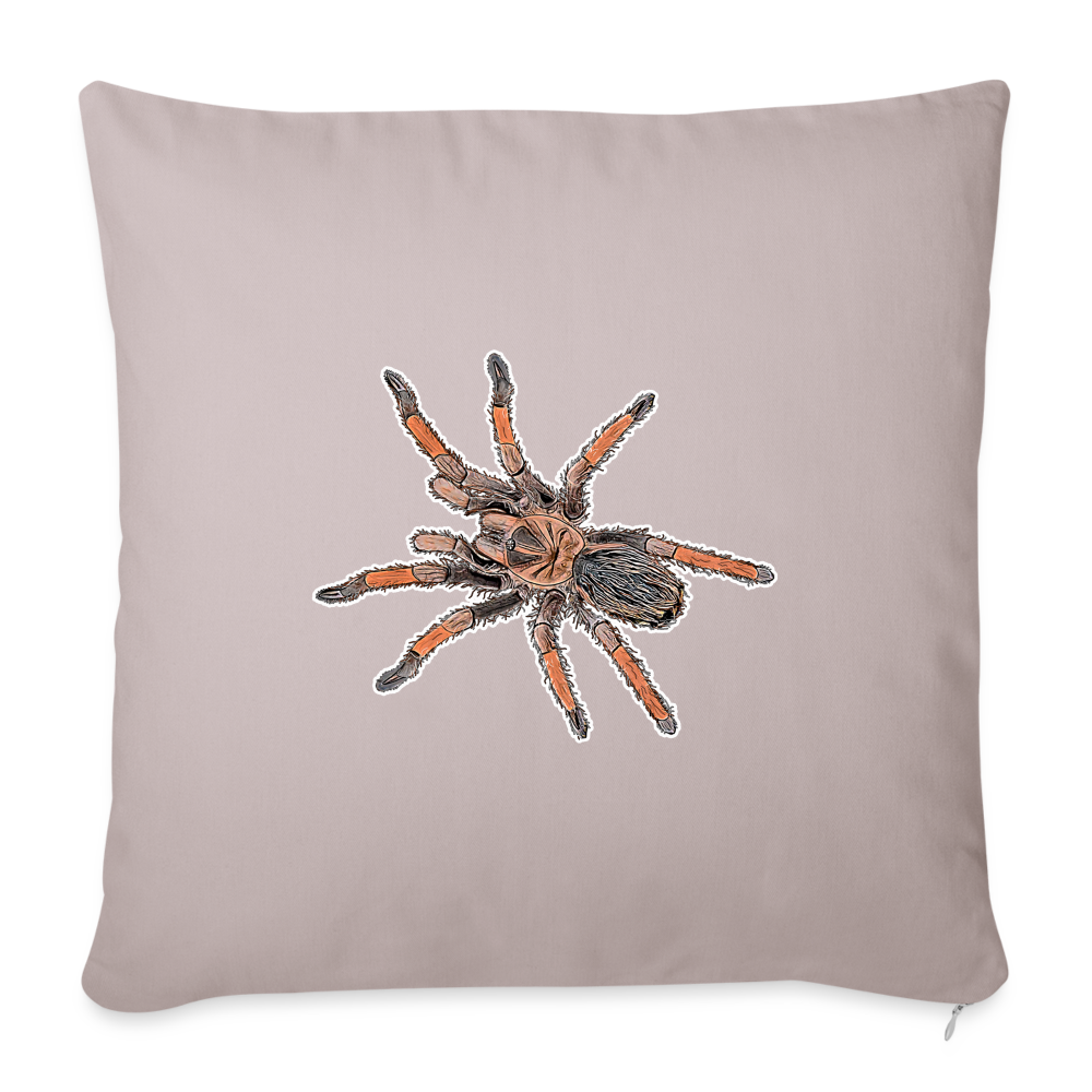 Sofakissen mit Füllung 44 x 44 cm Brachypelma emilia - helles Taupe
