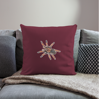 Sofakissen mit Füllung 44 x 44 cm Brachypelma emilia - Burgunderrot