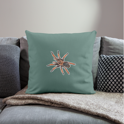 Sofakissen mit Füllung 44 x 44 cm Brachypelma emilia - Tanngrün