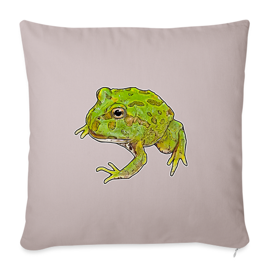Sofakissen mit Füllung 44 x 44 cm Ceratophrys cranwelli Peppermint Blue - helles Taupe