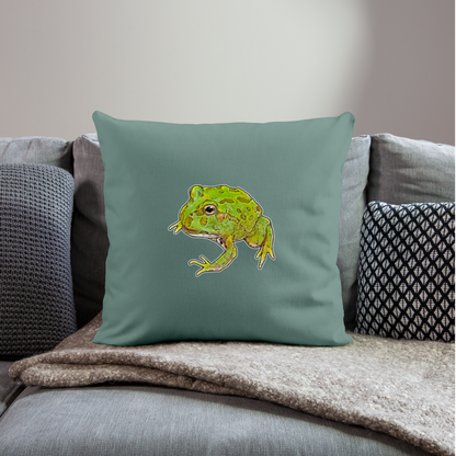 Sofakissen mit Füllung 44 x 44 cm Ceratophrys cranwelli Peppermint Blue - Tanngrün