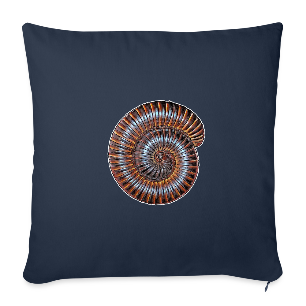 Sofakissen mit Füllung 44 x 44 cm Archispirostreptus gigas - Navy