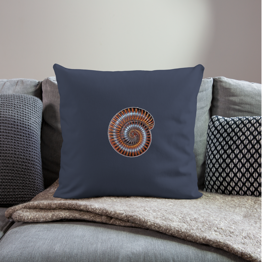 Sofakissen mit Füllung 44 x 44 cm Archispirostreptus gigas - Navy