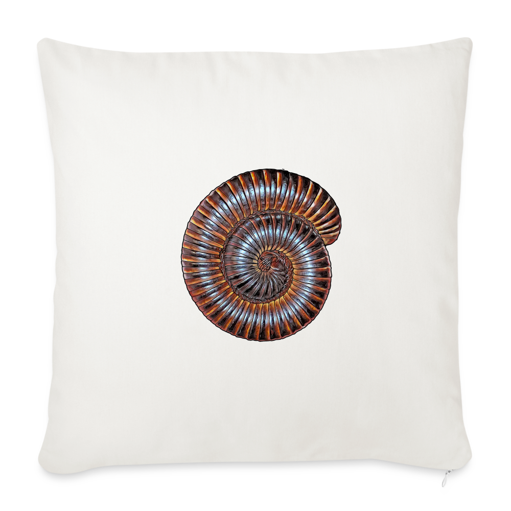Sofakissen mit Füllung 44 x 44 cm Archispirostreptus gigas - Naturweiß