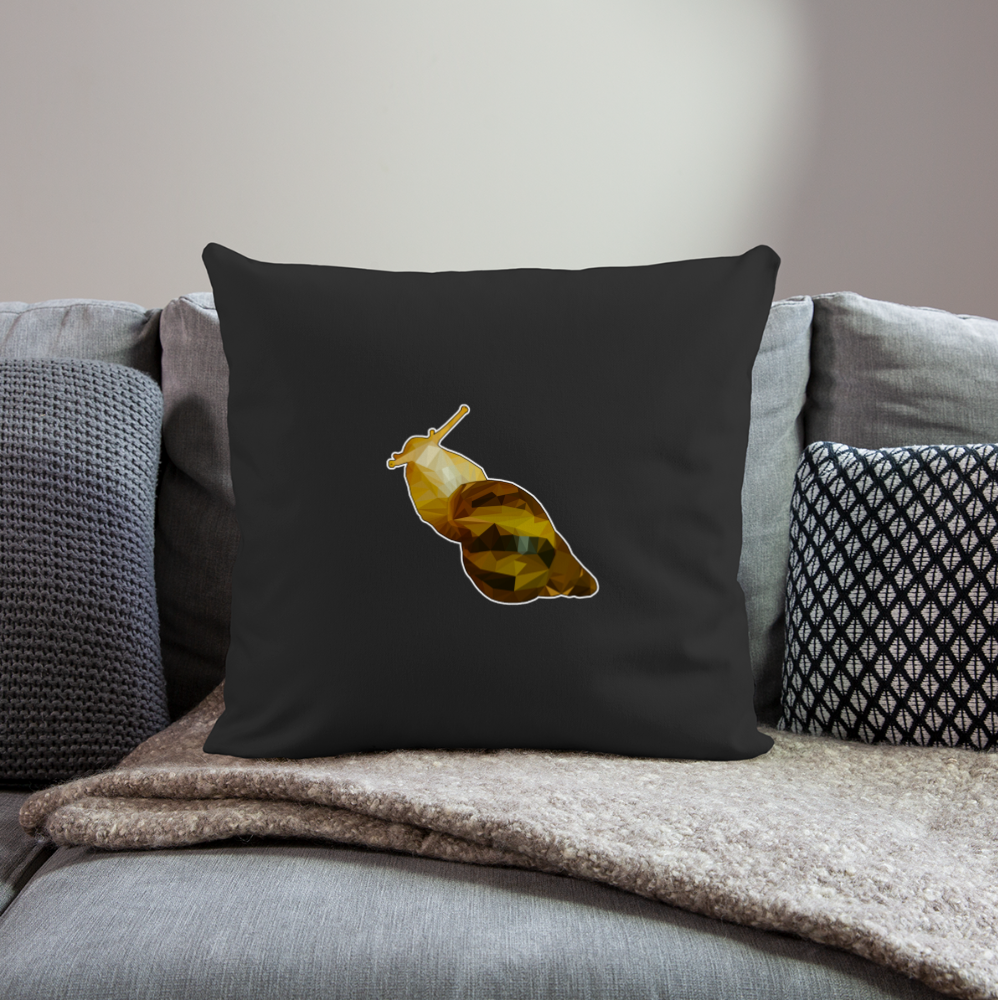 Sofakissen mit Füllung 44 x 44 cm Achatina reticulata Low Poly - Schwarz