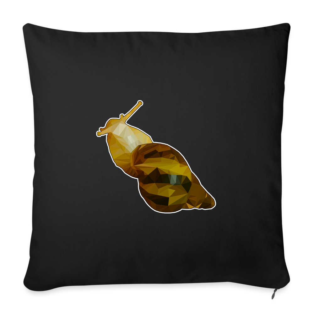 Sofakissen mit Füllung 44 x 44 cm Achatina reticulata Low Poly - Schwarz